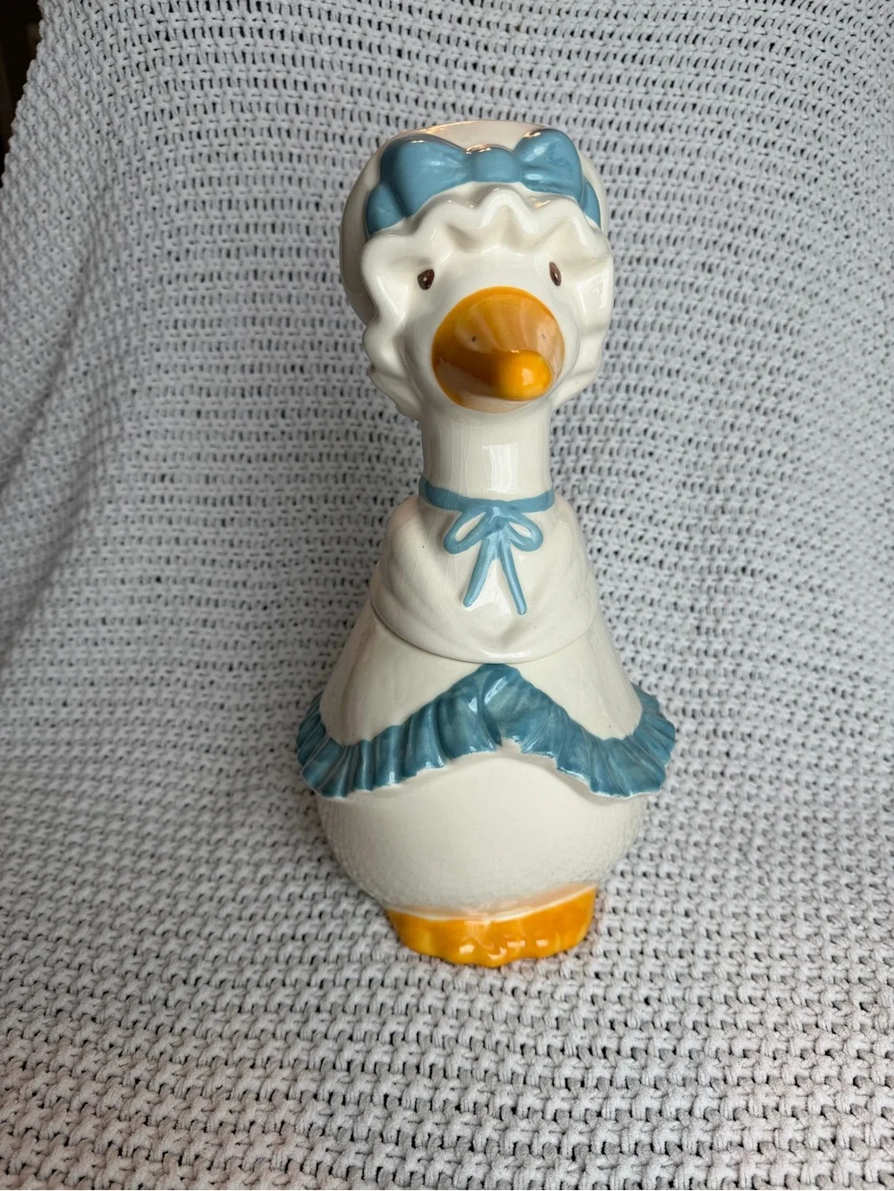 Vintage Metlox Poppytrail Lucy Goose Ceramic Cookie Jar CA pottery